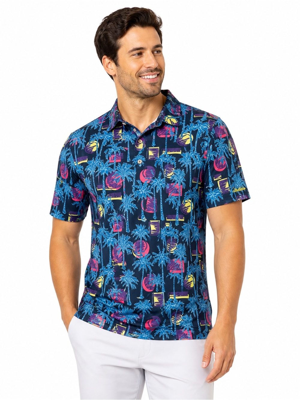 Chubbies “The Carnelian Chameleon” Performance Golf Polo – Sz XXL